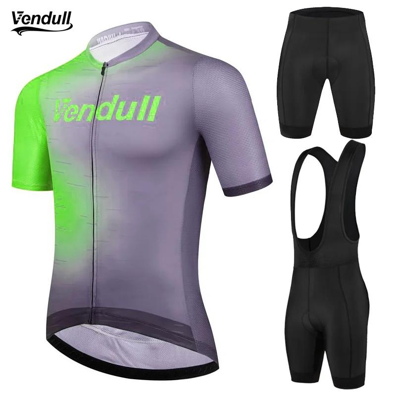 Cycling Clothing 2022 VENDULL Summer Short Sleeve Cycling Jersey Set Ropa Ciclismo Breathable Men MTB Bicycle Clothe